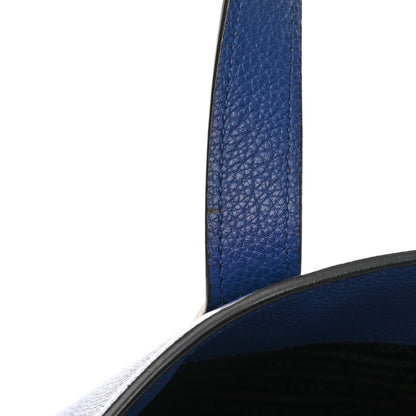 Prada Vitello Daino Shopping Tote Blue 12 of 13