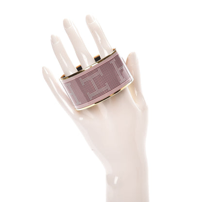 Hermes Enamel Printed Recherche H Extra Wide Bracelet 65 2 of 5