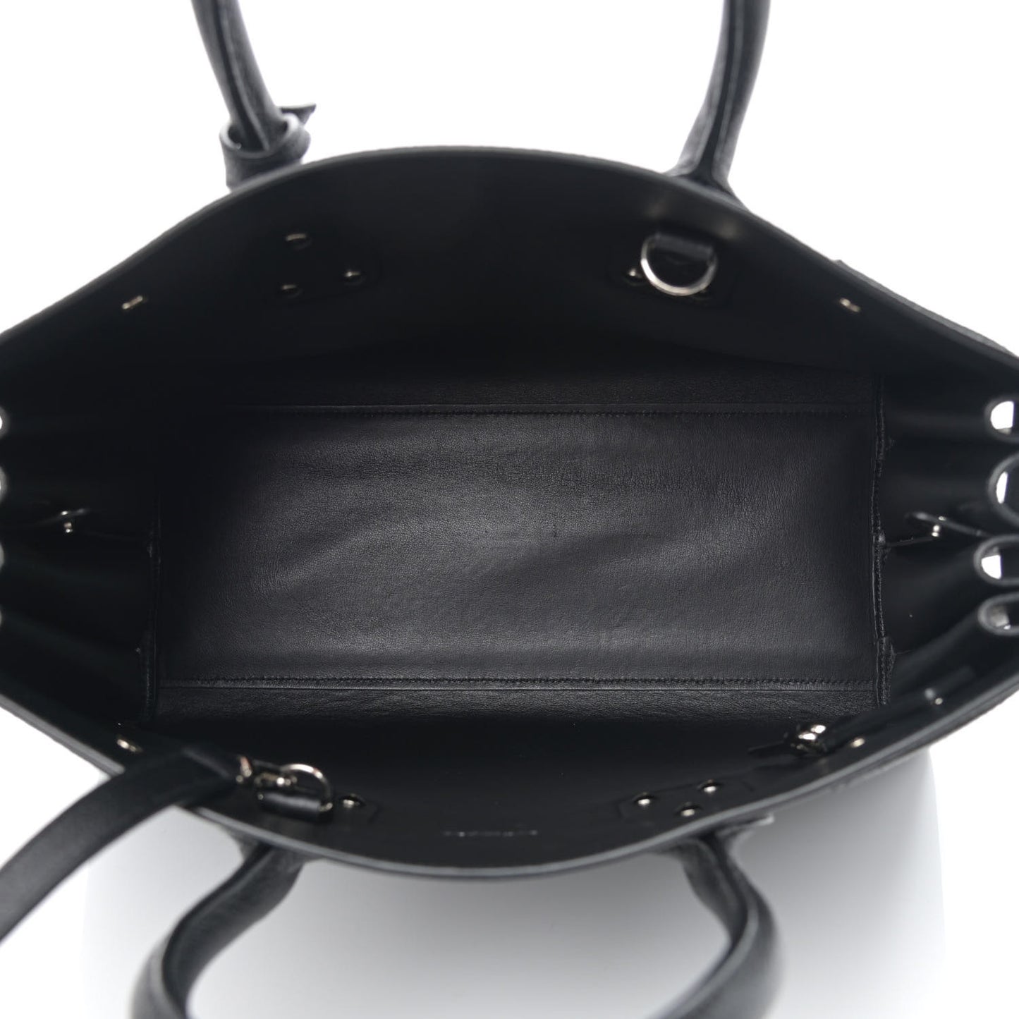 Grained Calfskin Small Sac De Jour Black