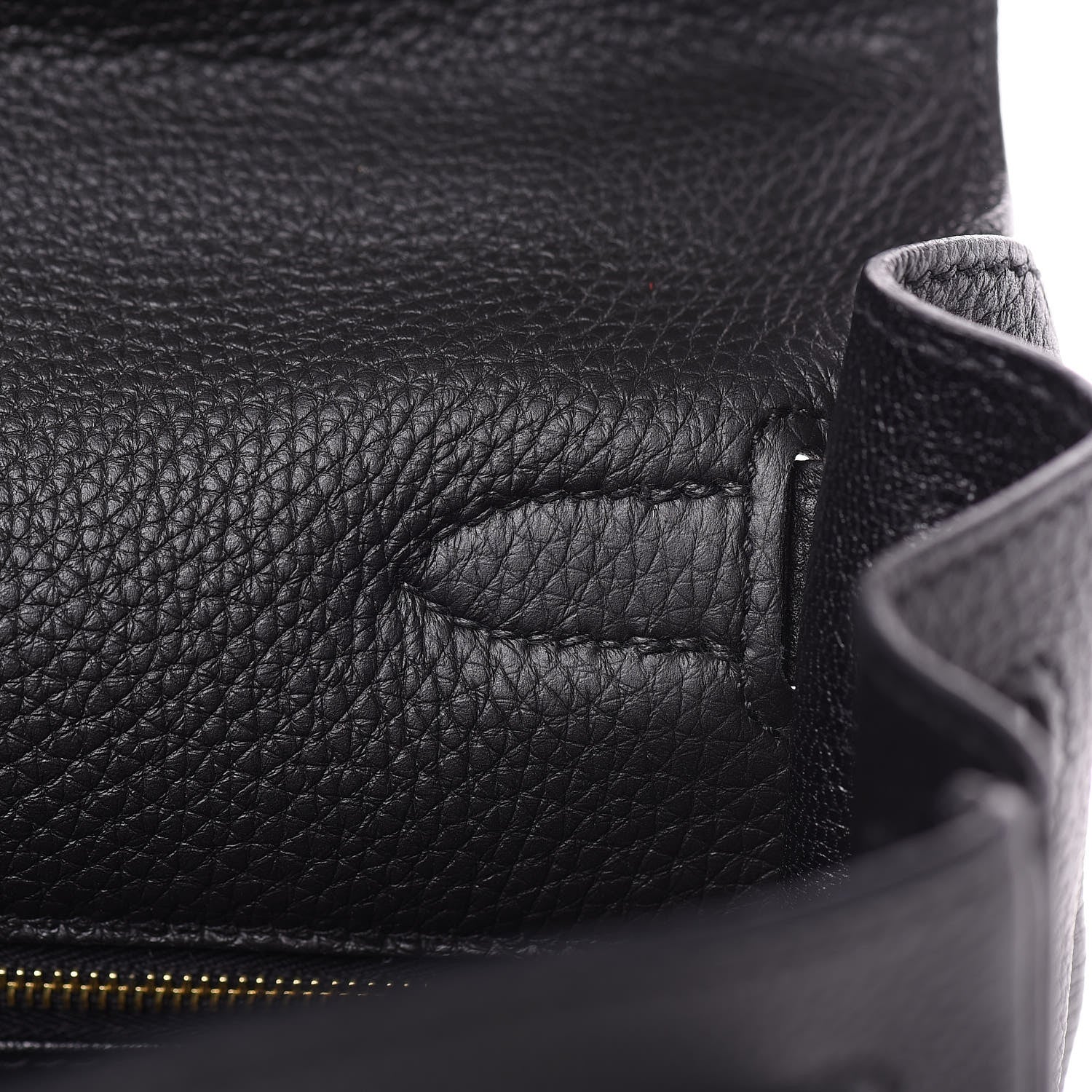 Hermes Togo Kelly Retourne 28 Black 15 of 31