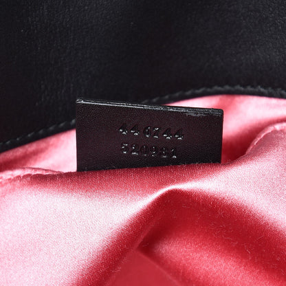Gucci Velvet Matelasse Mini GG Marmont Shoulder Bag Black 7 of 8
