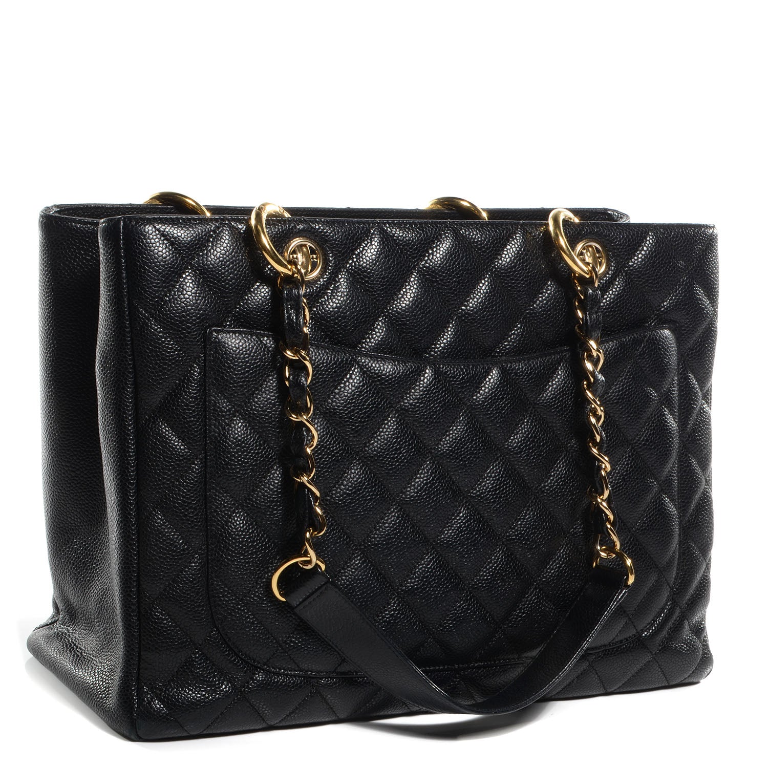 Chanel Caviar Grand Shopping Tote GST Black 3 of 7