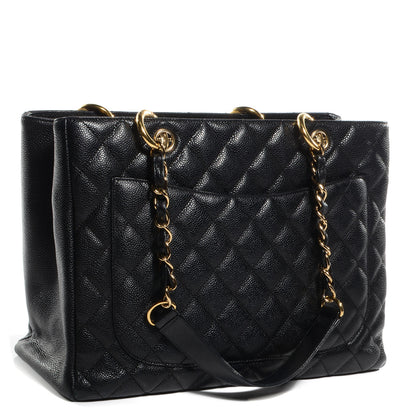 Chanel Caviar Grand Shopping Tote GST Black 3 of 7
