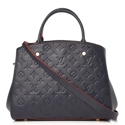 Louis Vuitton Empreinte Montaigne MM Marine Rouge 1 of 8
