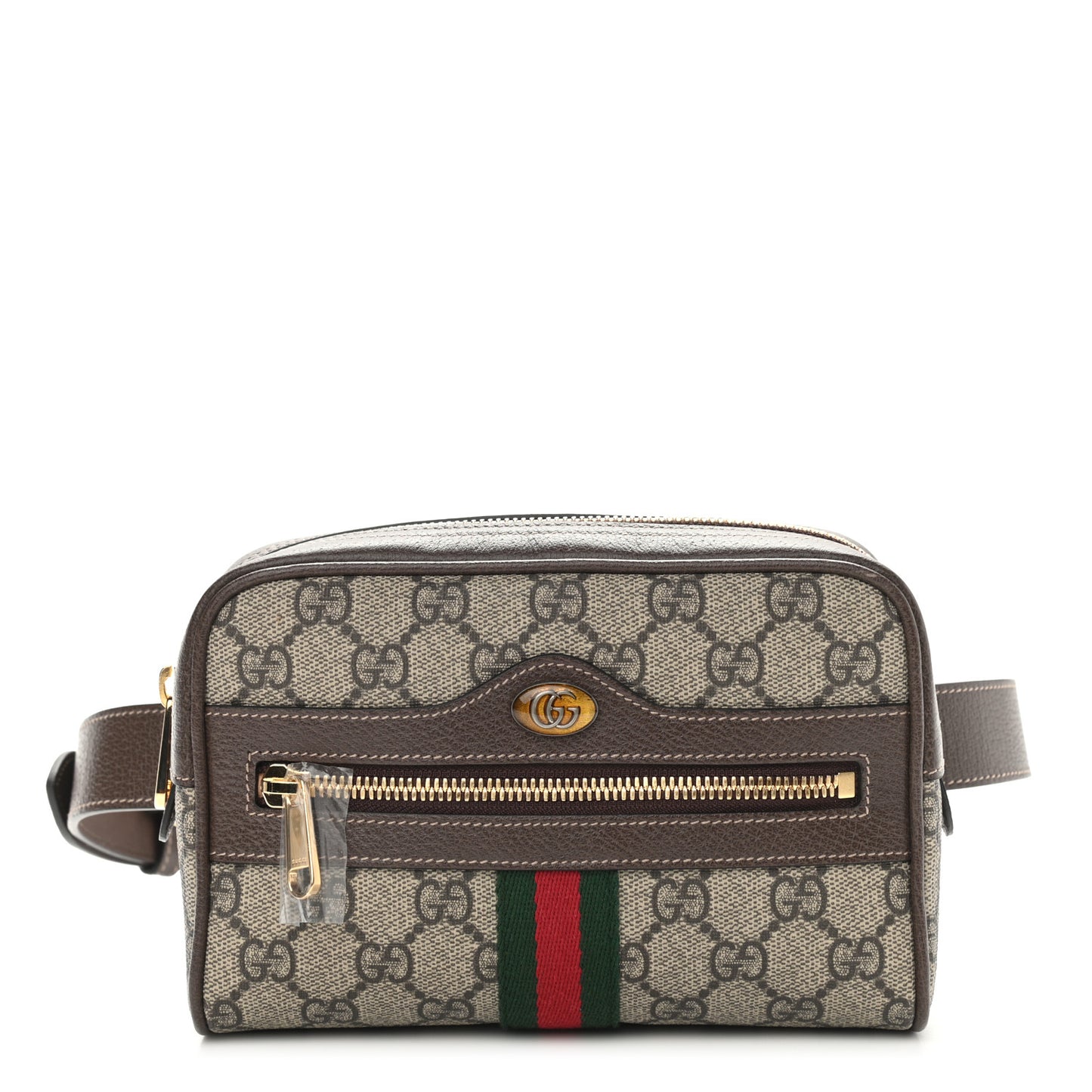 GG Supreme Monogram Small Ophidia Belt Bag 75 30 Dark Brown