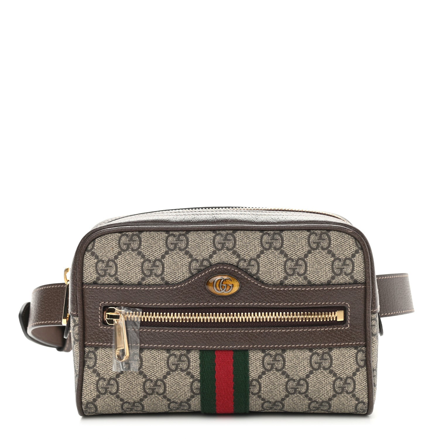 Gucci GG Supreme Monogram Small Ophidia Belt Bag 75 30 Dark Brown 1 of 10