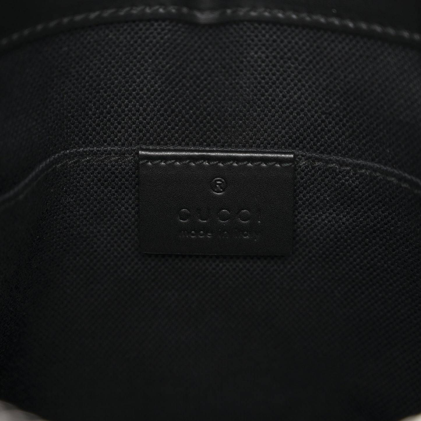GG Supreme Monogram Web Small Flat Messenger Bag Black Grey