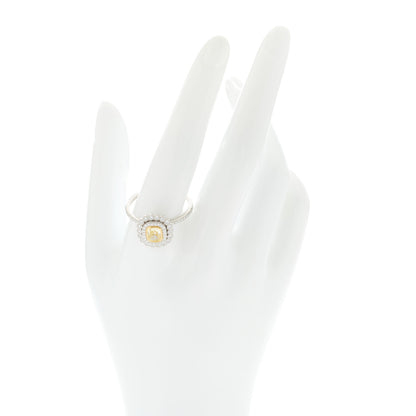 Tiffany Platinum 18K Yellow Gold Fancy Intense Yellow Diamond .77ct Enchant Cushion Engagement Ring 65 11 2 of 7