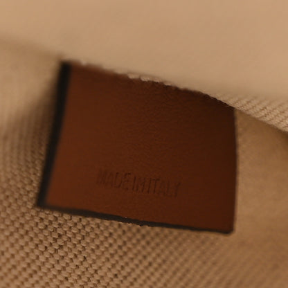 Burberry Smooth Calfskin Canvas Horseferry Print Mini Towner Bag Natural Tan 8 of 11