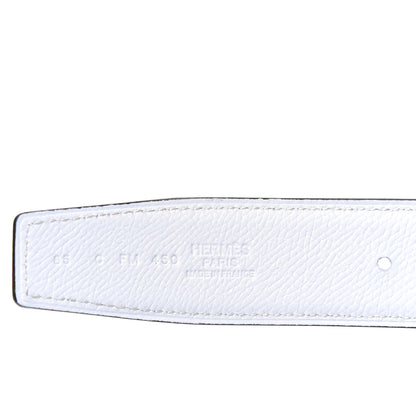 Hermes Epsom 32mm Belt Strap 85 Bleu Saphir White 3 of 6