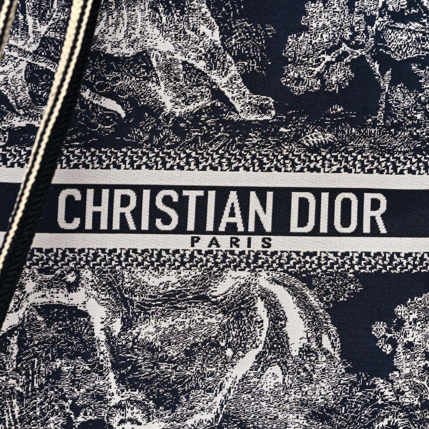 Christian Dior Technical Fabric Embroidered Toile De Jouy DiorTravel Multifunction Pouch Blue 11 of 11