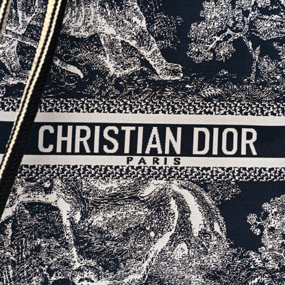 Christian Dior Technical Fabric Embroidered Toile De Jouy DiorTravel Multifunction Pouch Blue 11 of 11