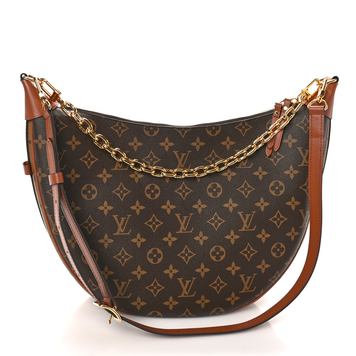Reverse Monogram Loop Hobo