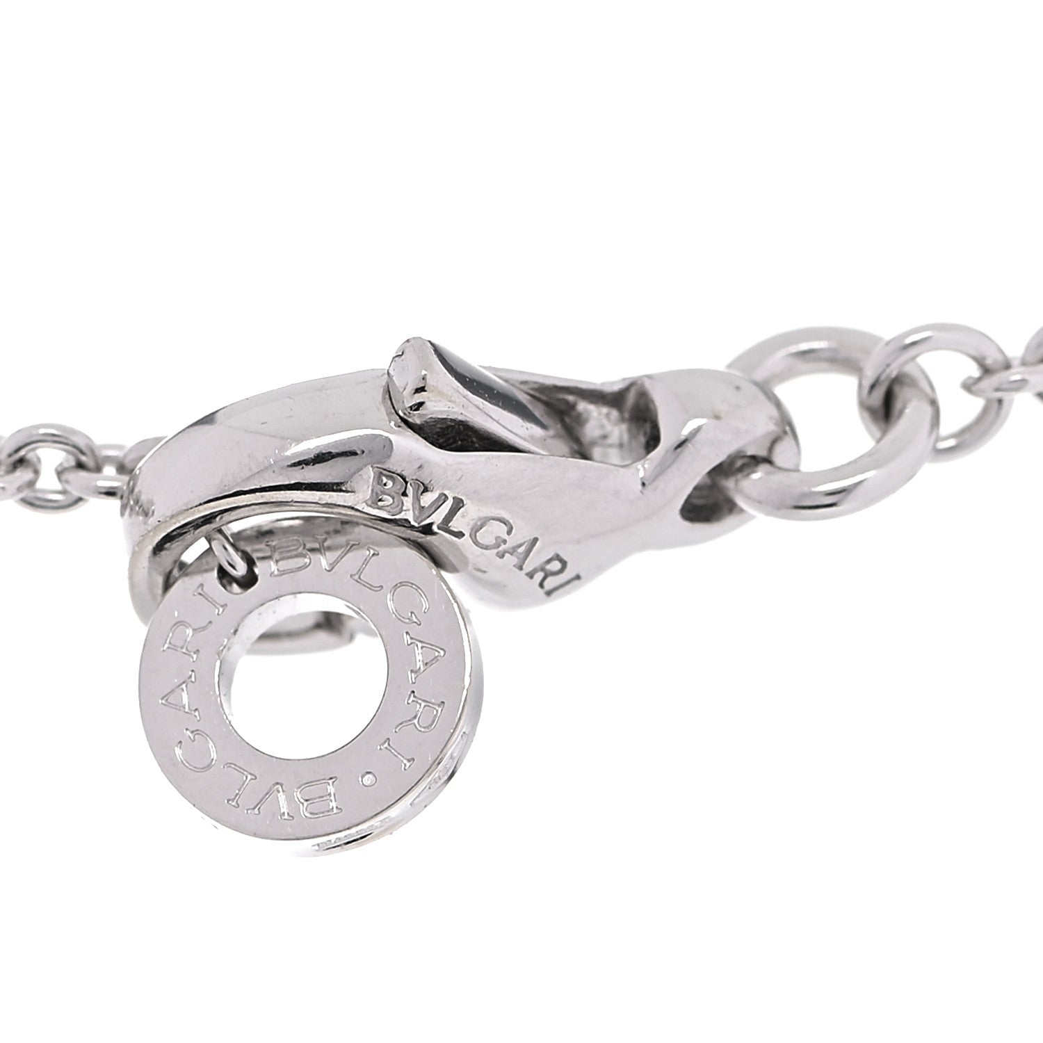 Bulgari 18K White Gold B.Zero1 Lavalier Necklace 4 of 6