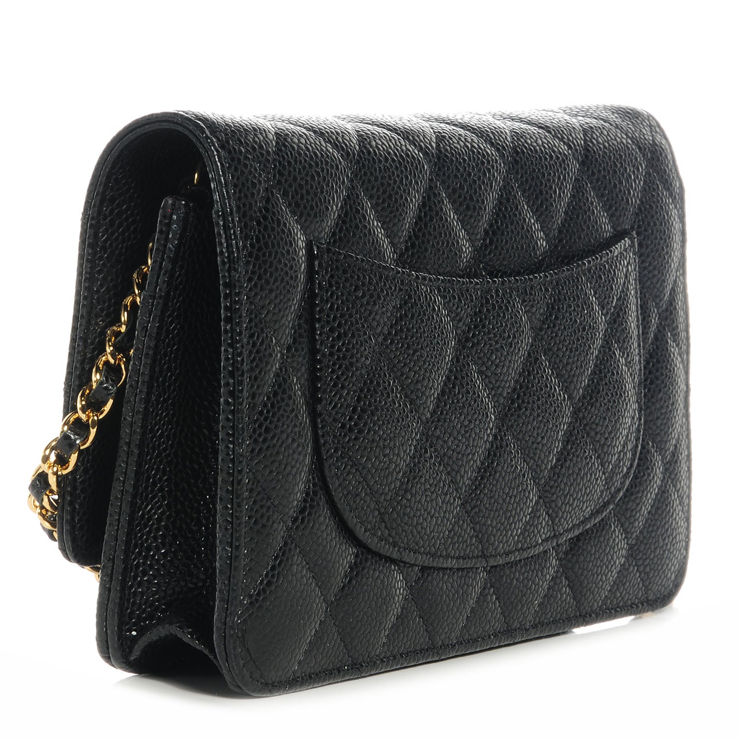 Chanel Caviar Quilted Wallet on Chain Black 3 of 9