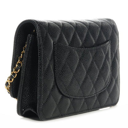 Chanel Caviar Quilted Wallet on Chain Black 3 of 9
