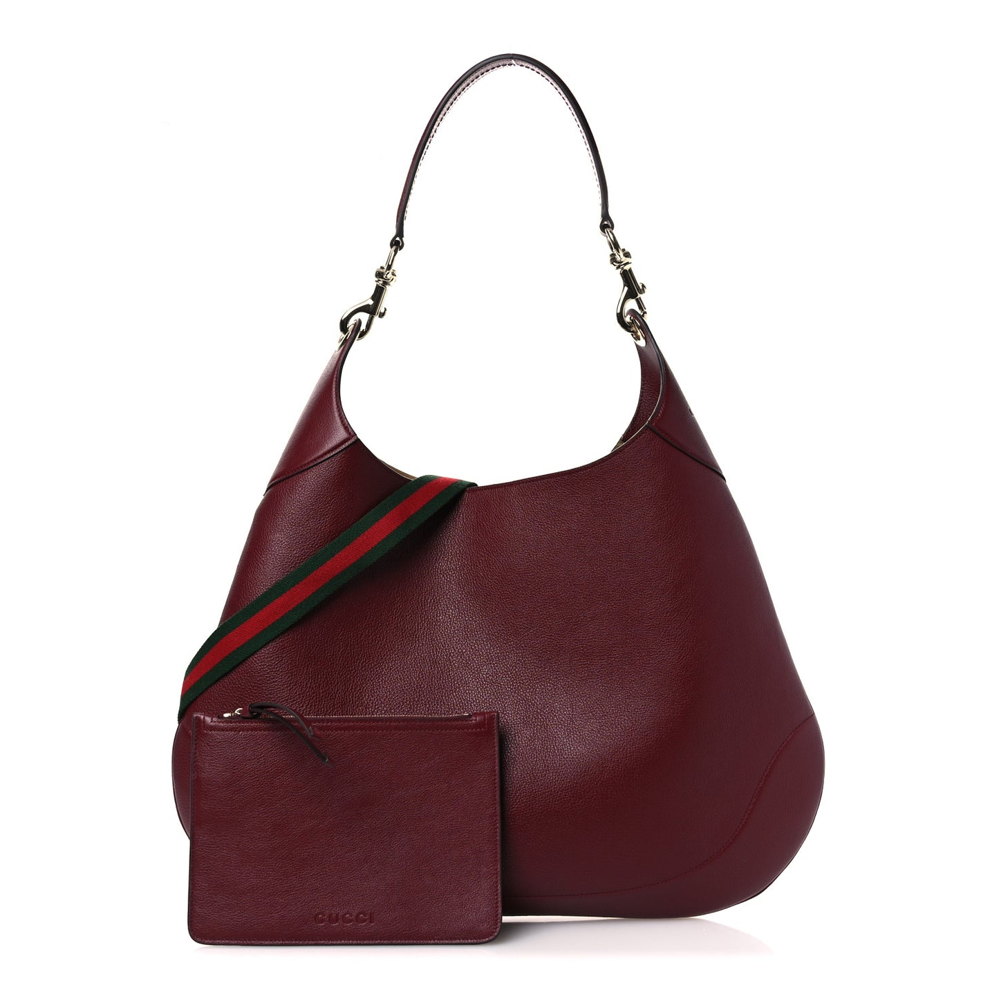 Soft Grained Calfskin Maxi B Hobo Rosso