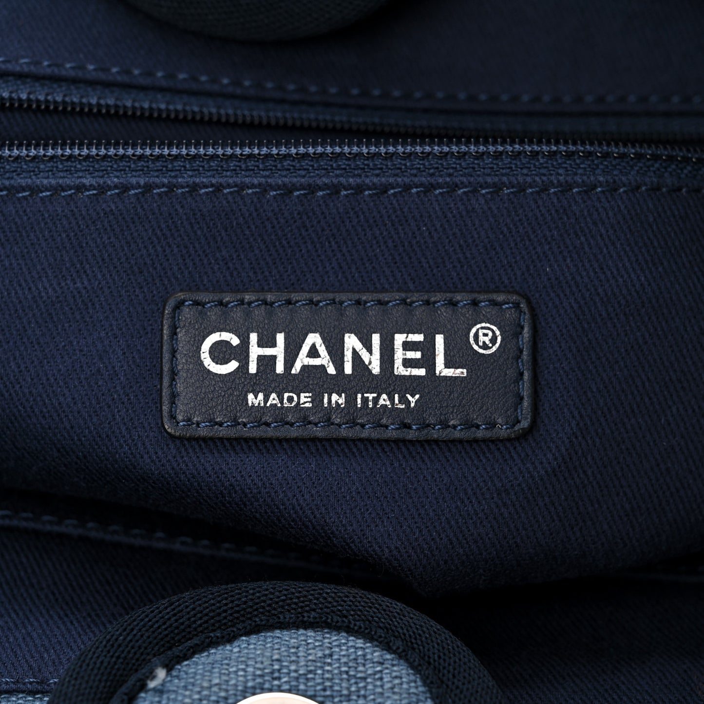 Canvas Small Deauville Tote Blue