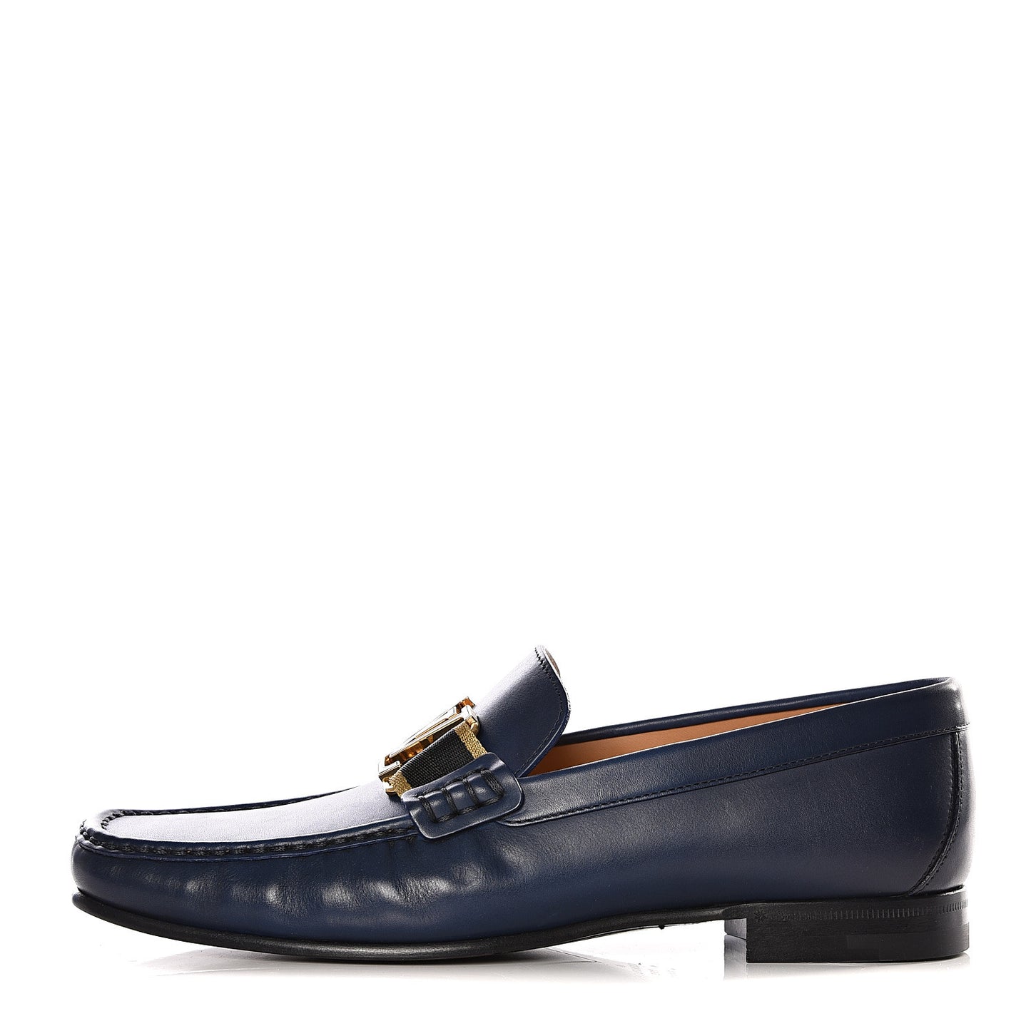 Calfskin Mens Montaigne Loafers 7.5 Blue