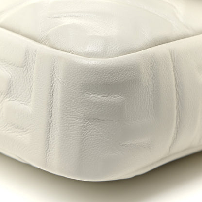 Fendi Nappa FF 1974 Embossed Baguette White 9 of 16