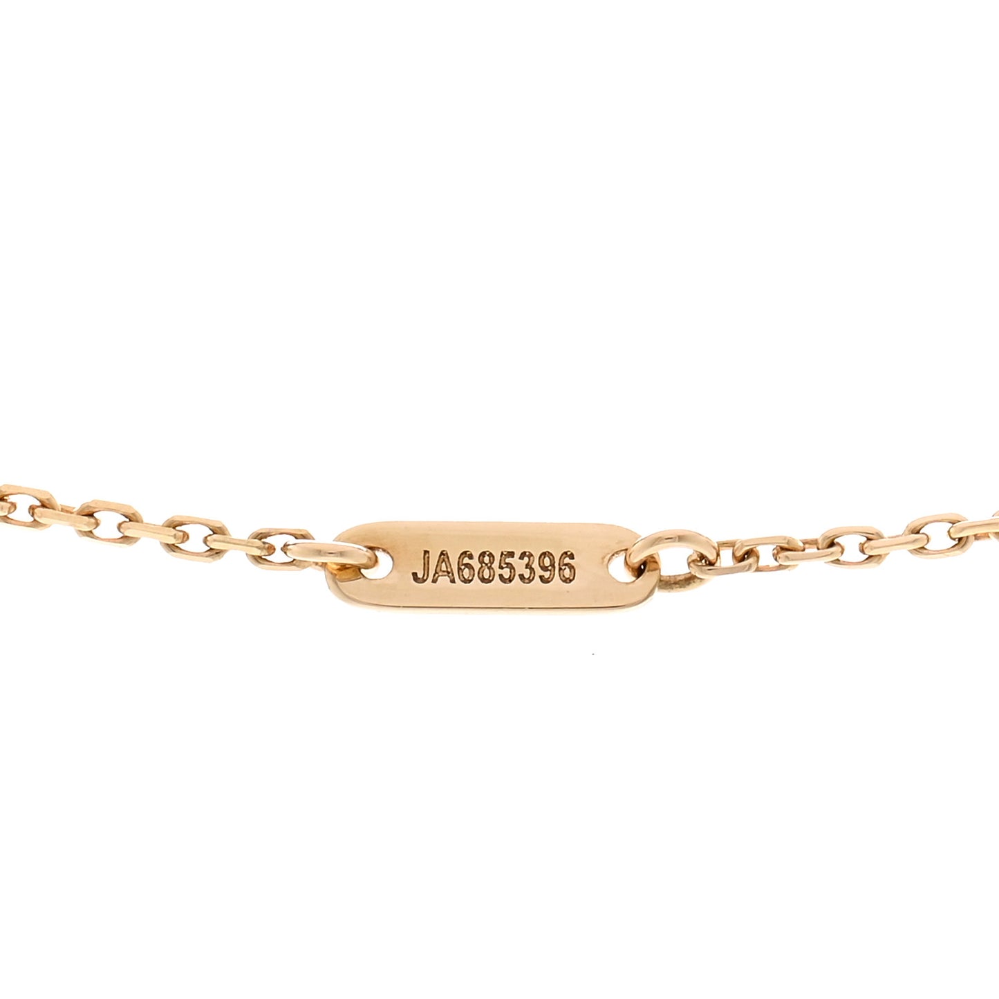 18K Yellow Gold Mother of Pearl Sweet Alhambra Pendant Necklace