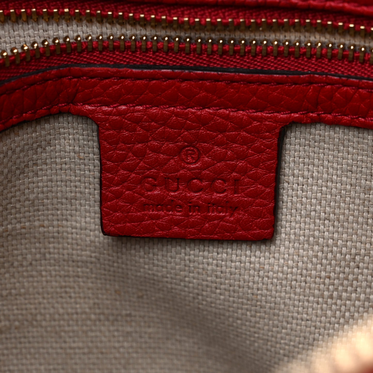 Pebbled Calfskin Large Soho Hobo Tabasco Red