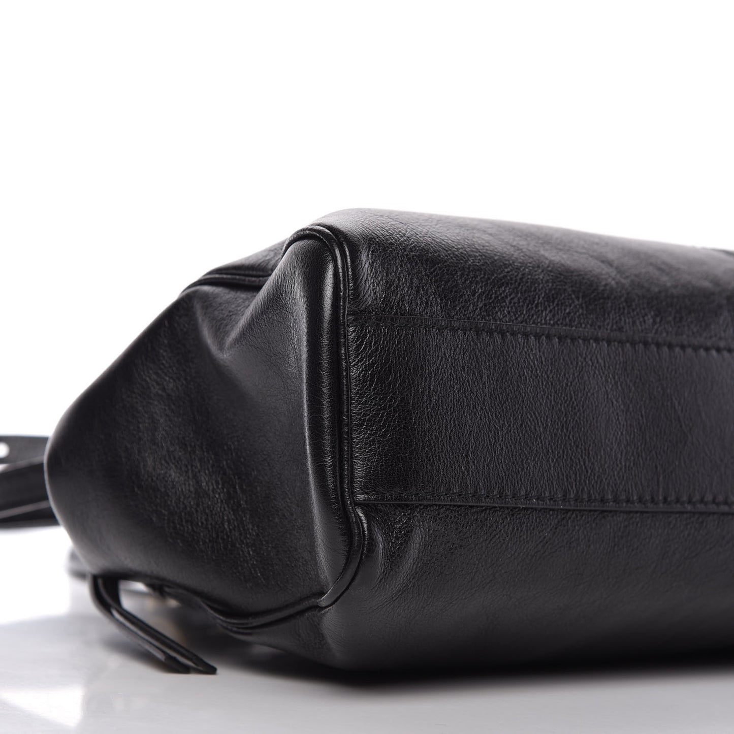 Calfskin Medium Re(Belle) Top Handle Bag Black