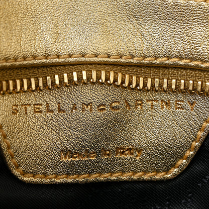 Stella McCartney Metallic Linen Falabella Fold Over Clutch Camouflage 6 of 9