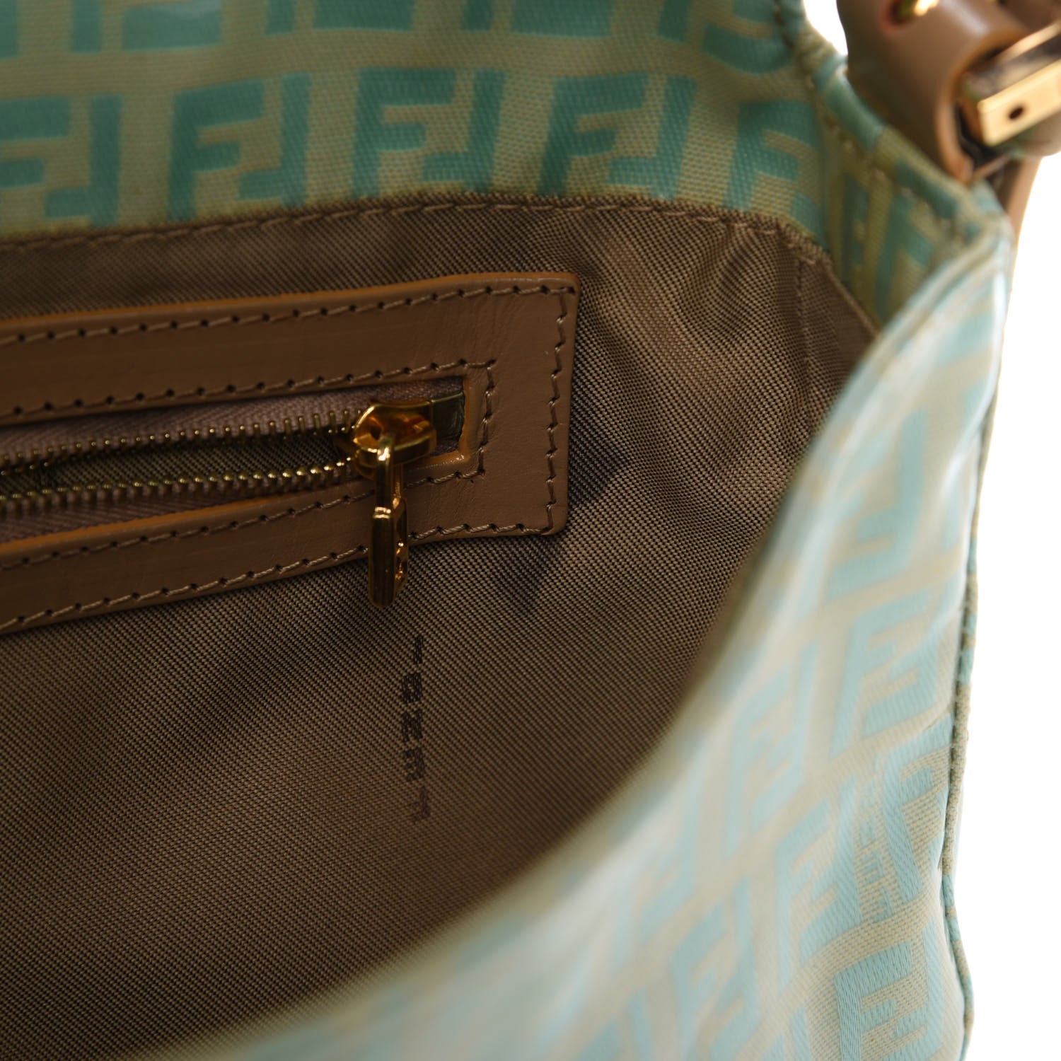 Fendi Vinyl Zucchino Baguette Blue 9 of 10