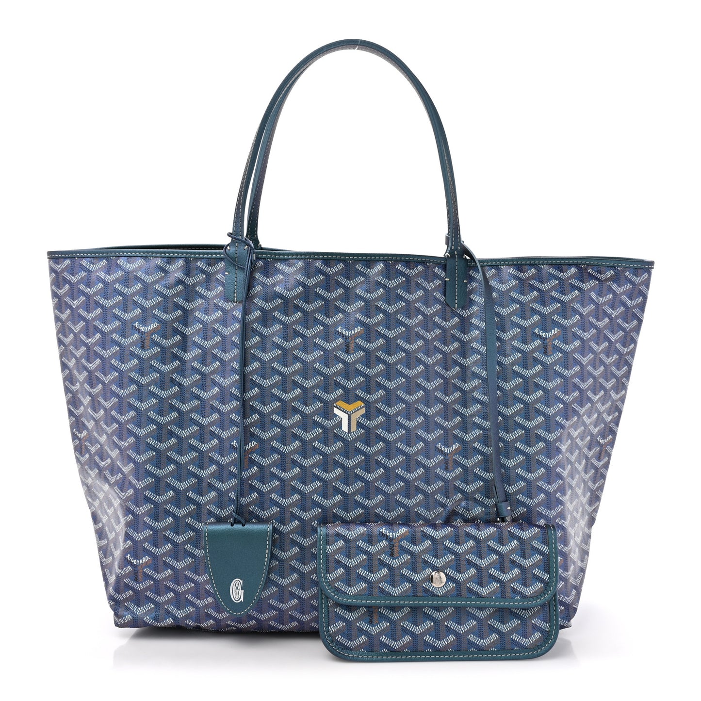 Iridescent Goyardine Saint Louis GM Pearly Blue