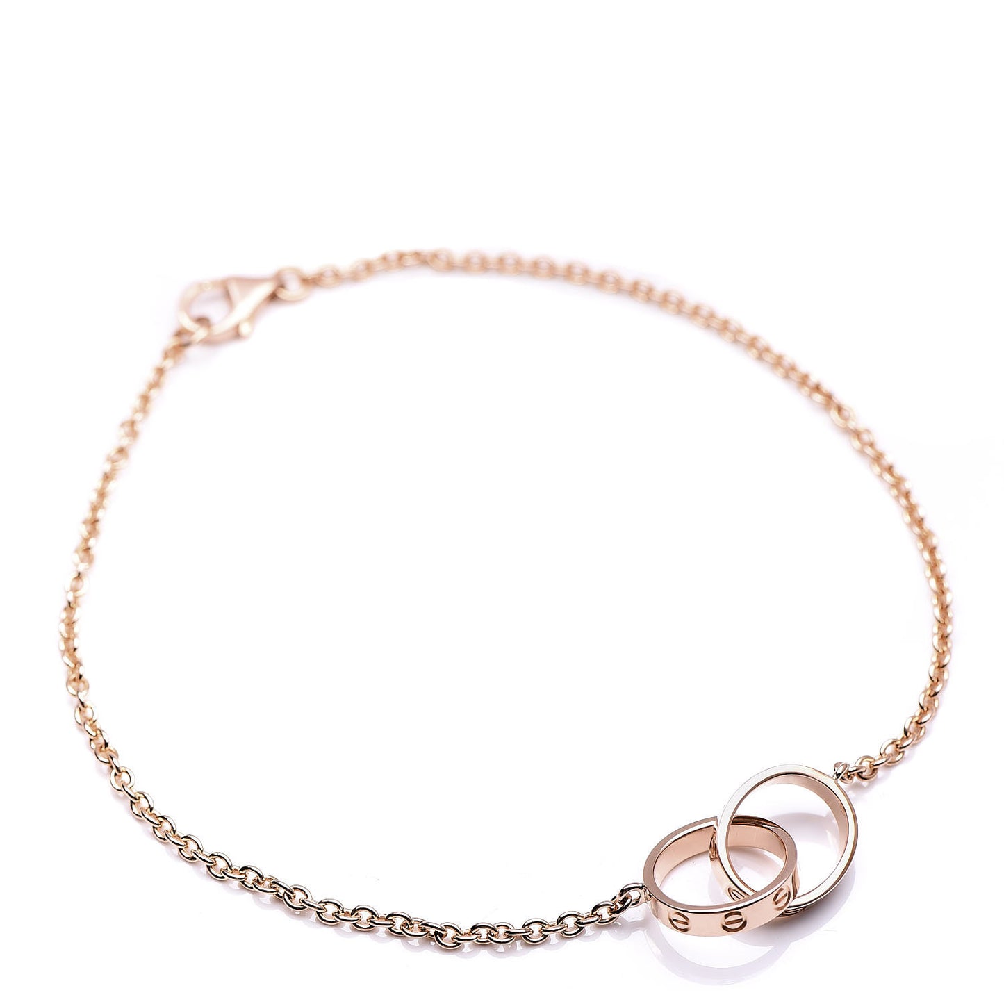 18K Pink Gold Interlocking LOVE Bracelet
