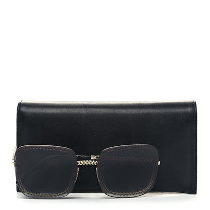 Chanel Square Removable Chain Sunglasses 4244 Black 9 of 9
