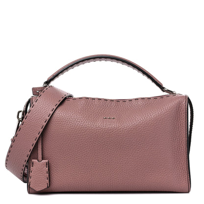 Fendi Cuoio Romano Selleria Lei Boston Tote English Rose 1 of 8