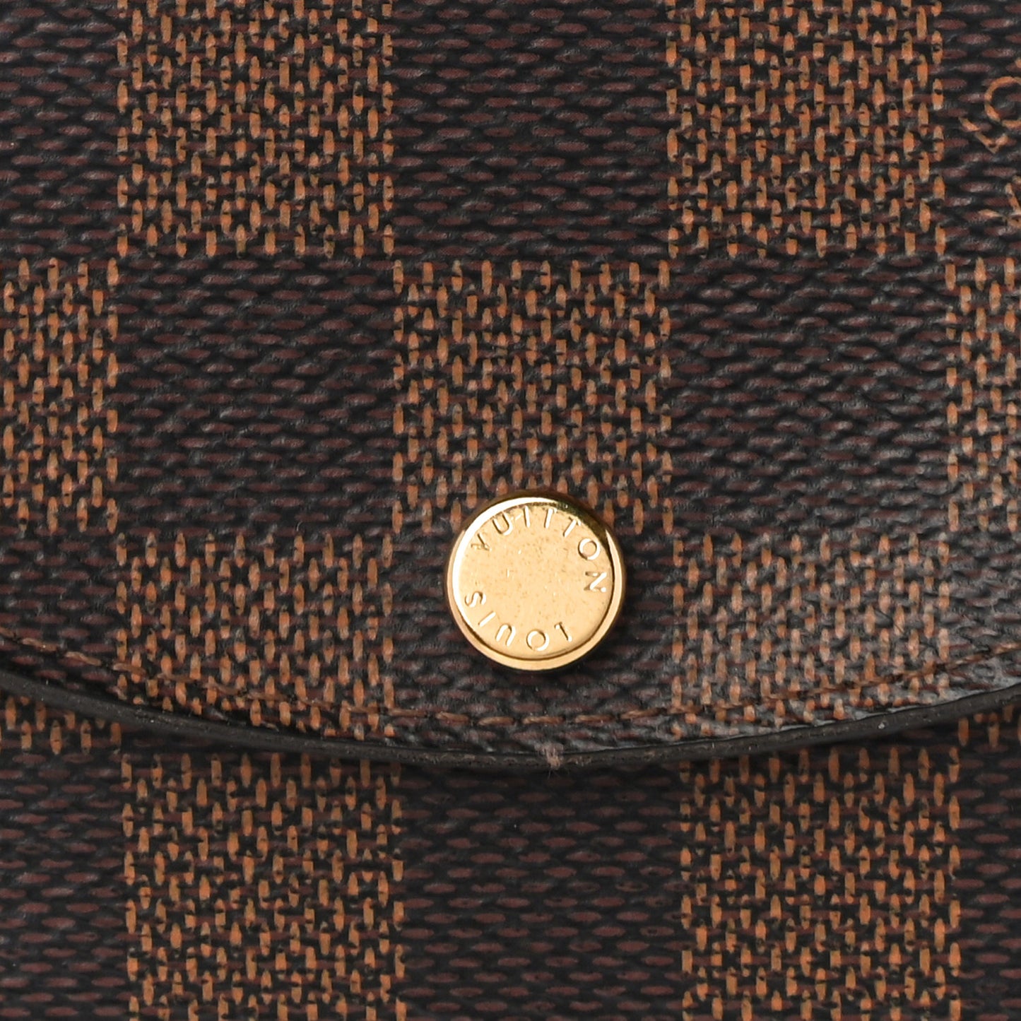 Damier Ebene Rosalie Coin Purse Rose Ballerine