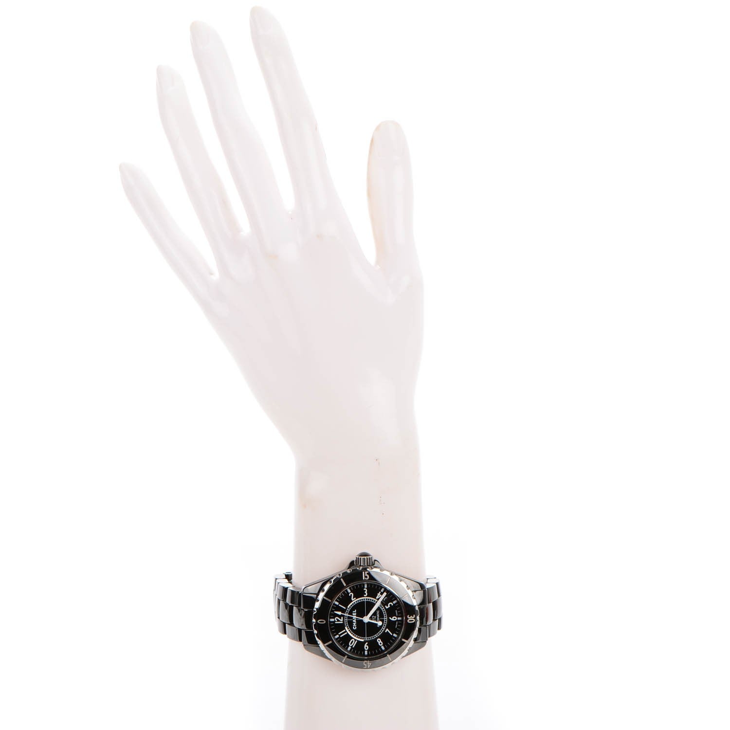 Chanel Stainless Steel Ceramic 38mm J12 Automatic Watch Black 2 of 6
