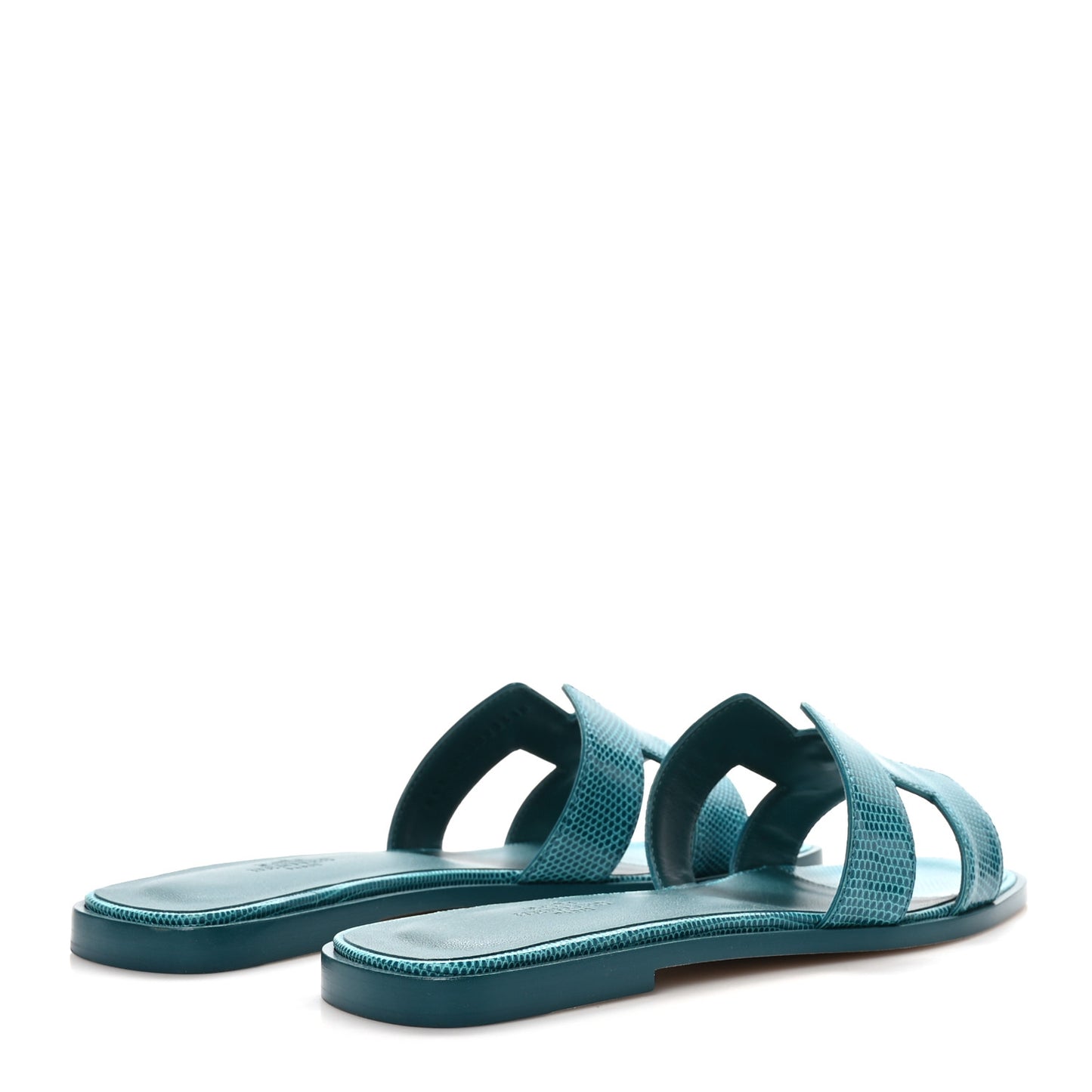 Lizard Oran Sandals 38.5 Vert Emeraude