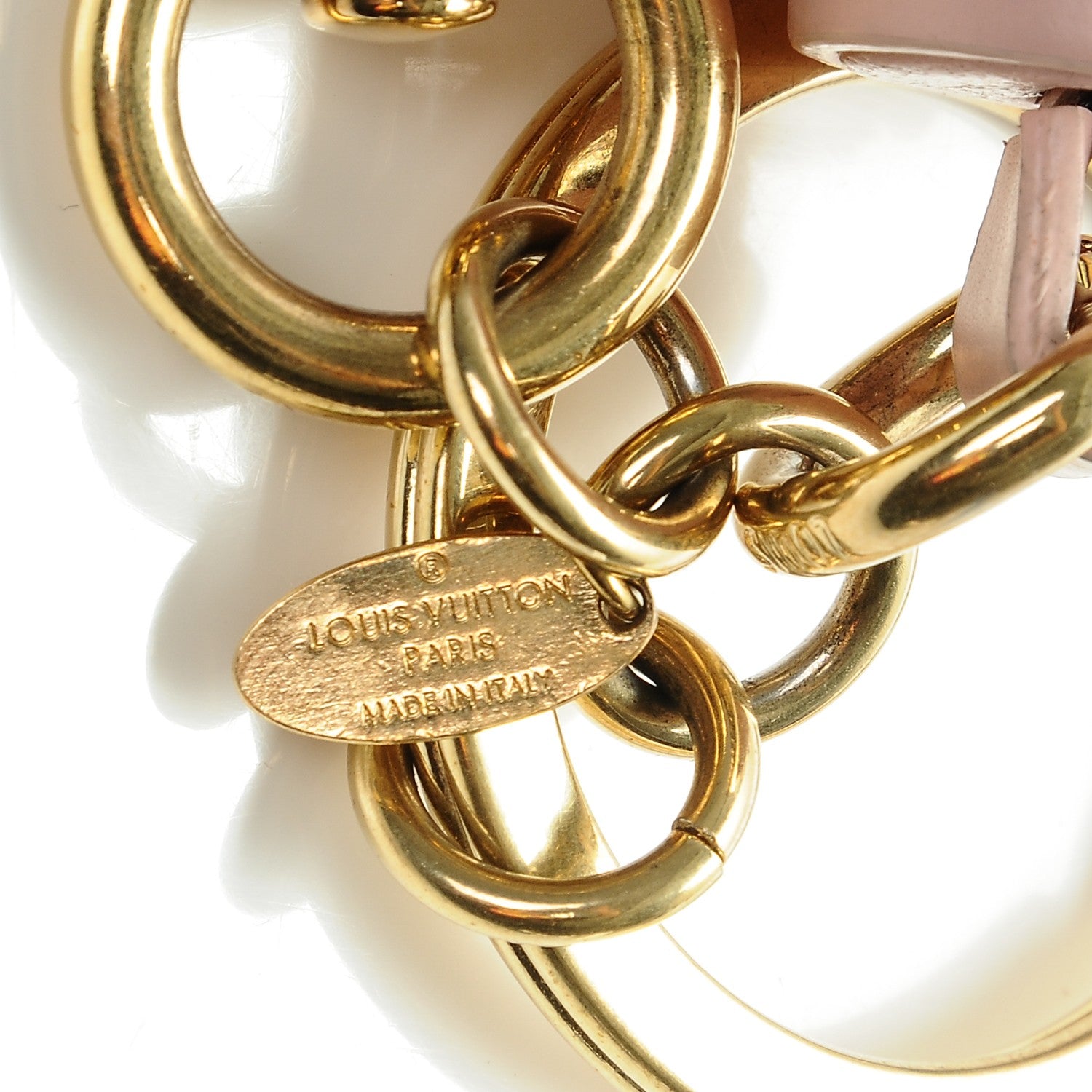 Louis Vuitton Monogram Tassel Bag Charm Pink 4 of 5