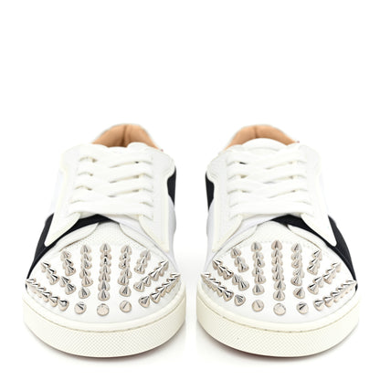Christian Louboutin Calfskin Elastikid Spikes Womens Donna Sneakers 39 White Multicolor 2 of 11
