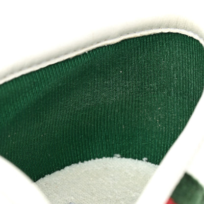 Gucci Glamour Glove Calfskin Web Womens 1977 Tennis Velcro Strap Sneakers 38 Great White 9 of 13