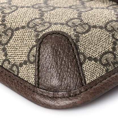 Gucci GG Supreme Monogram Neo Vintage Web Belt Bag Brown 11 of 12