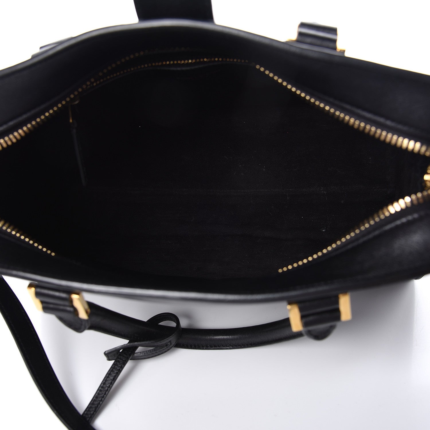 Saint Laurent Calfskin Small Monogram Cabas Black 5 of 10