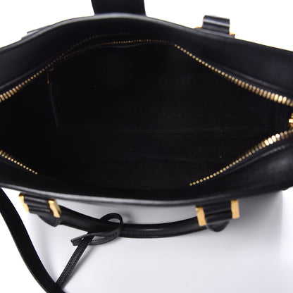 Saint Laurent Calfskin Small Monogram Cabas Black 5 of 10