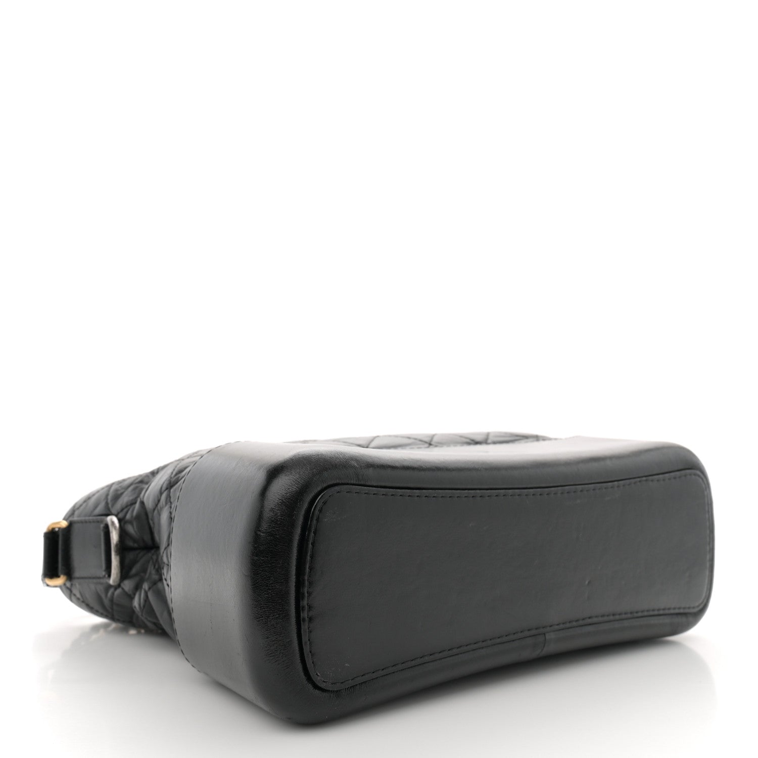 Chanel Aged Calfskin Quilted Medium Gabrielle Hobo Black 4 of 13