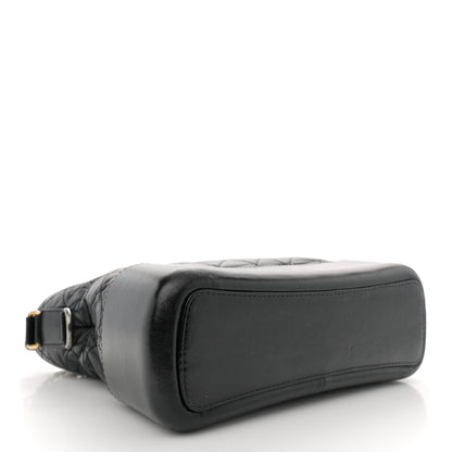 Chanel Aged Calfskin Quilted Medium Gabrielle Hobo Black 4 of 13