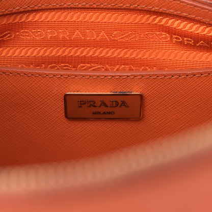 Prada Saffiano Lux Medium Promenade Tote Papaya 6 of 19