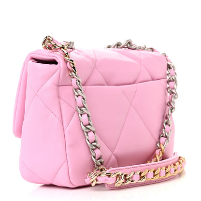 Chanel Lambskin Quilted Medium Chanel 19 Flap Pink 3 of 10