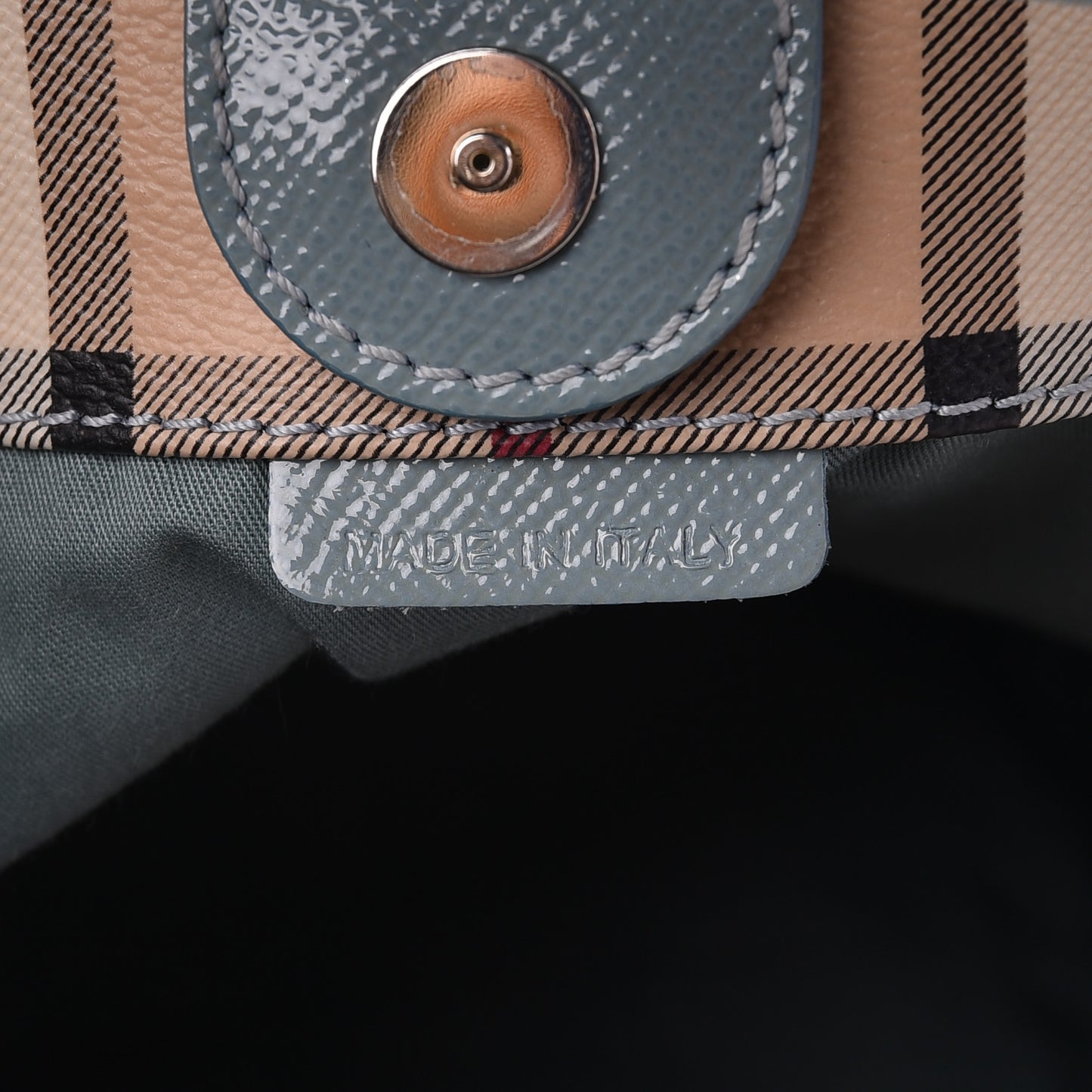 Haymarket Check Small Canterbury Tote Eucalyptus Grey