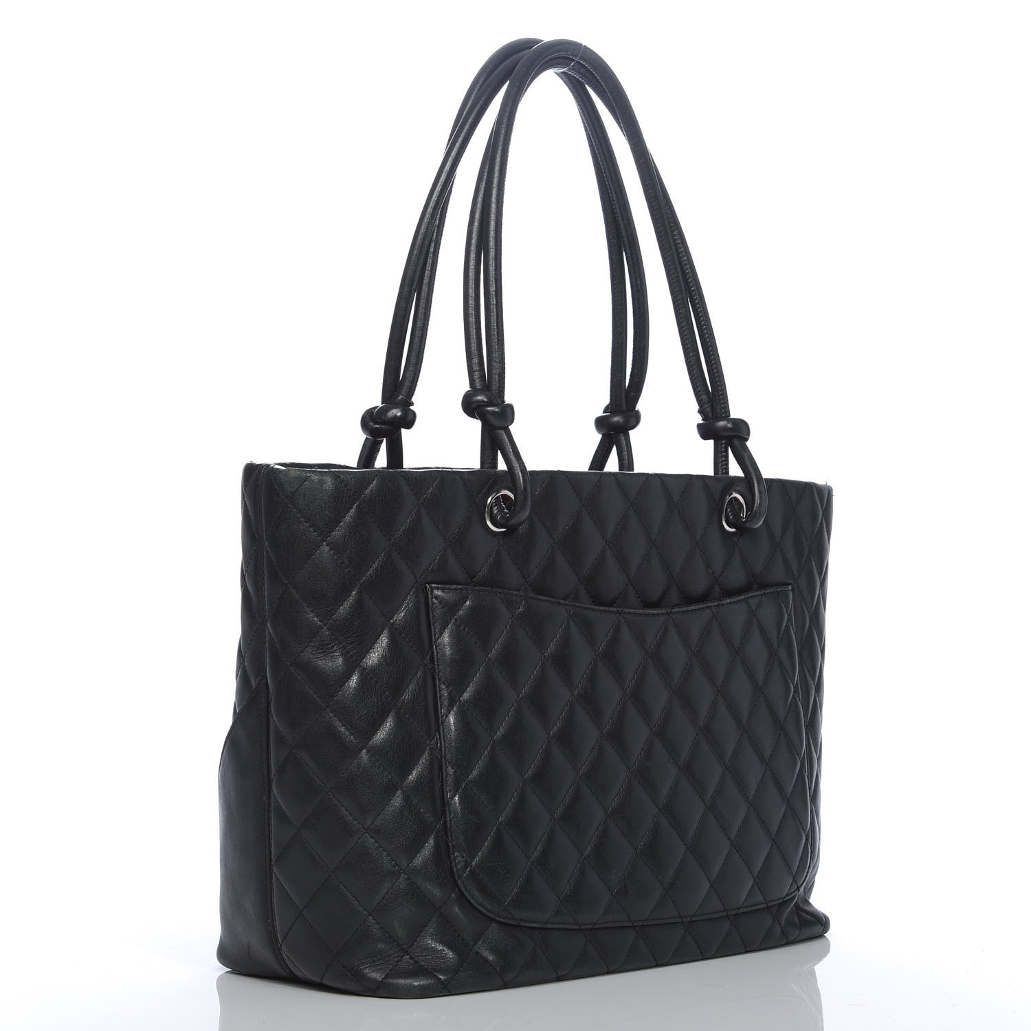 Chanel Calfskin Quilted Large Cambon Tote Black 3 of 16