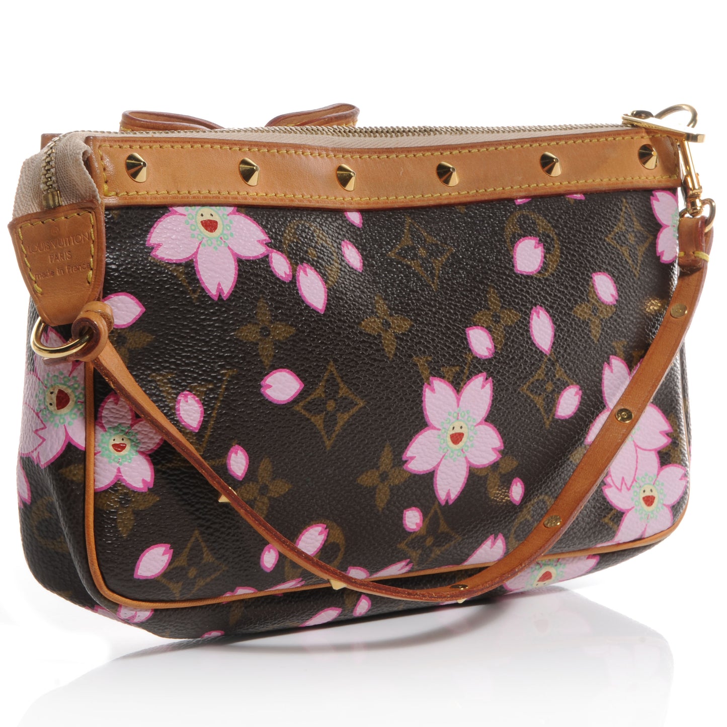 Monogram Cherry Blossom Pochette Accessories Brown