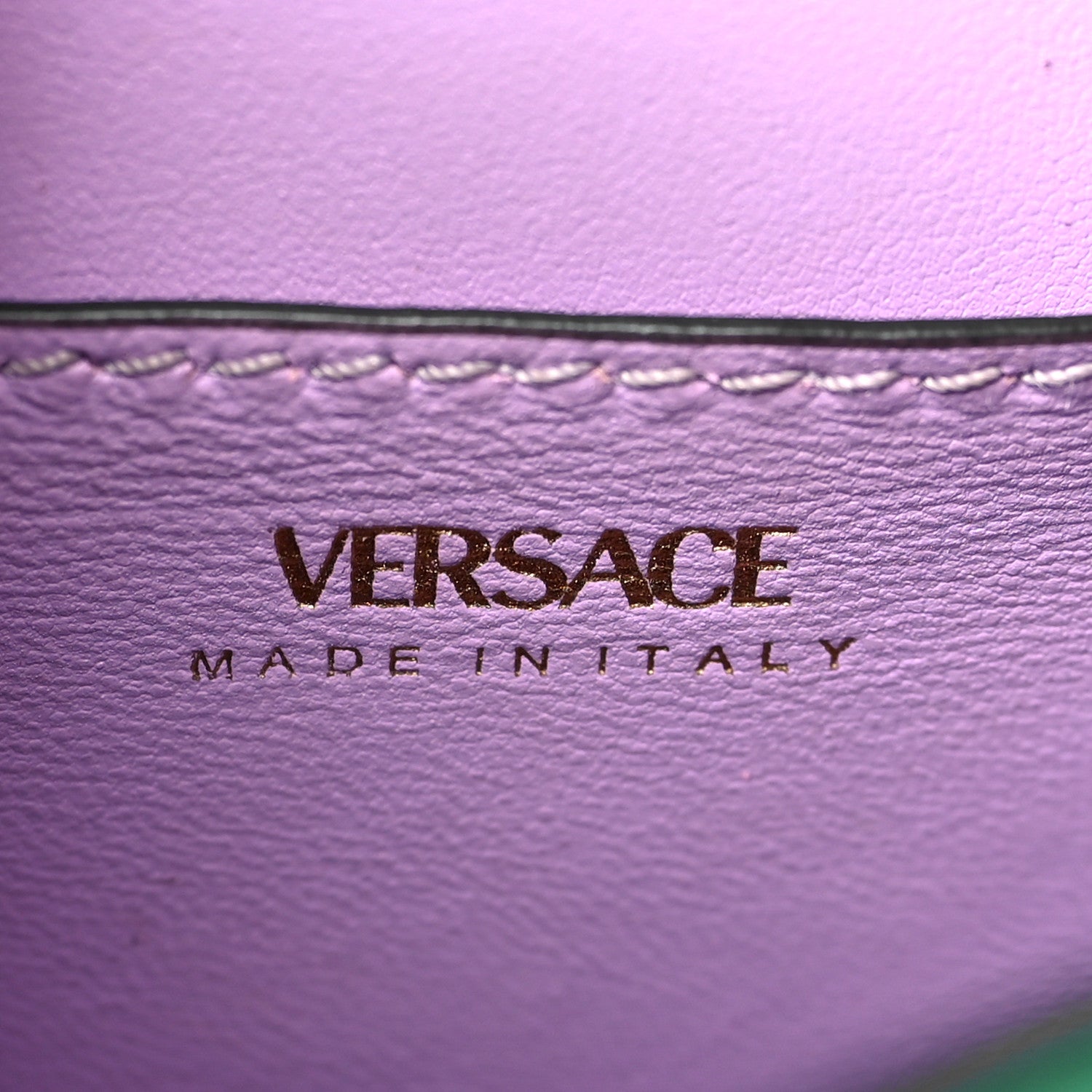 Versace Grained Calfskin Small La Medusa Top Handle Bag Turquoise 5 of 9